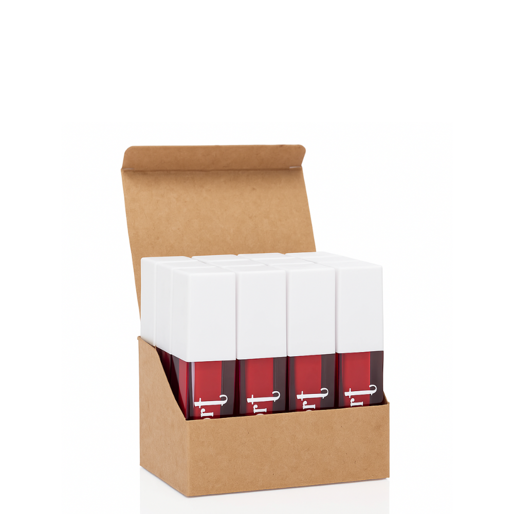 Batom Líquido Matte Confort Mahav Cor Vermelho Arrasany – Box com 12 Unidades