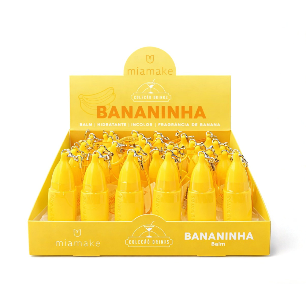 Balm Hidratante Bananinha Mia Make – Box com 36 Unidades