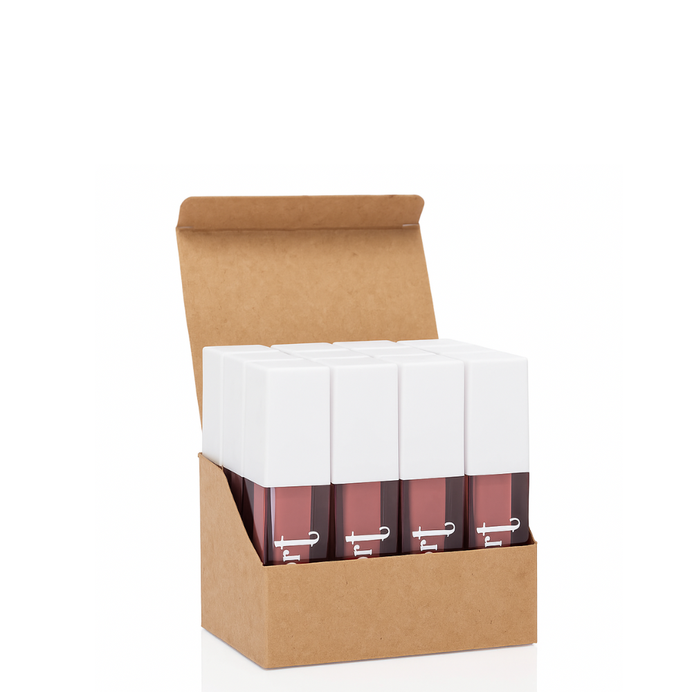 Batom Líquido Matte Confort Mahav Cor Capuccino – Box com 12 Unidades