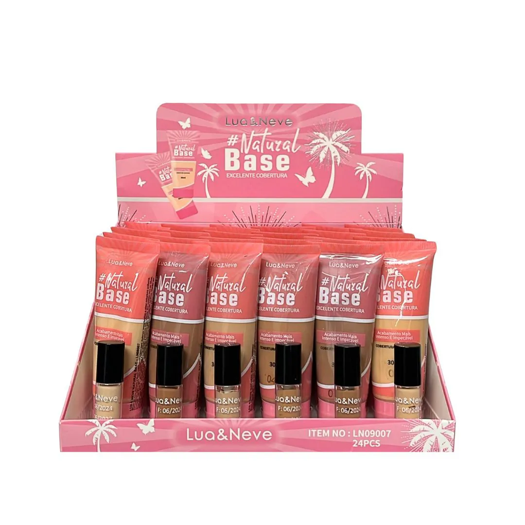 Box Base #Natural Excelente Cobertura Lua & Neve - 24 Unidades