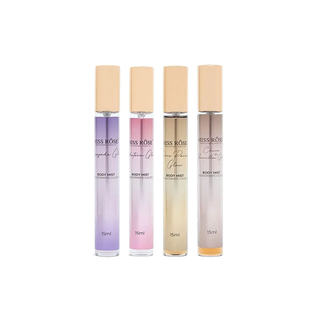 Body Mist Deo Colônia Miss Rôse – Box com 16 Unidades