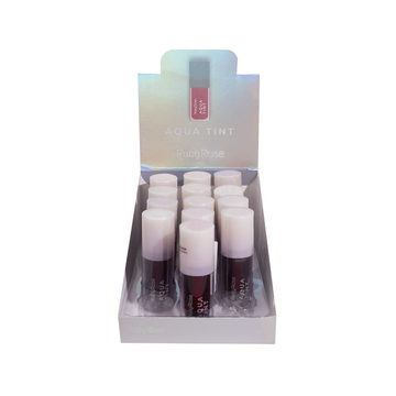Lip Tint Ruby Rose Aqua Tint – Box com 12 Unidades (Cor 04)