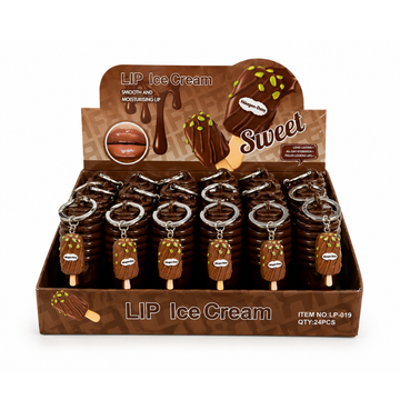 Box Lip Gloss Ice Cream Choco Haagen - 24 Unidades
