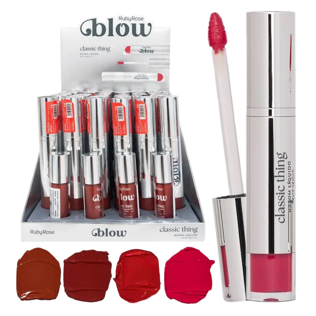 Batom Líquido Classic Thing Blow Ruby Rose - Box com 36 Unidades (G2)