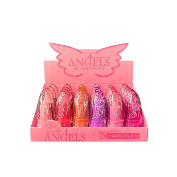 Box Lip Balm Bala Mágico 4 Angels - 24 Unidades