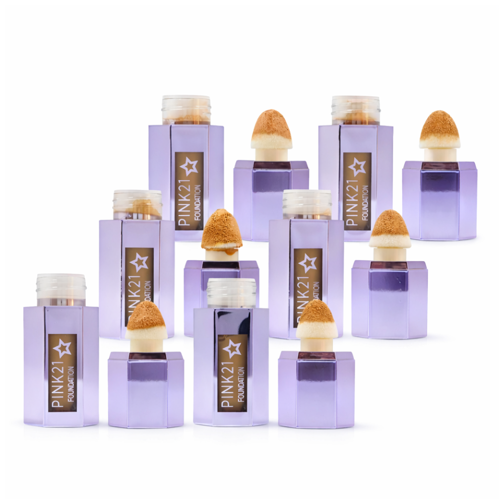 Box Base Facial Efeito Matte Star Média Cobertura Pink 21 – 24 Unidades