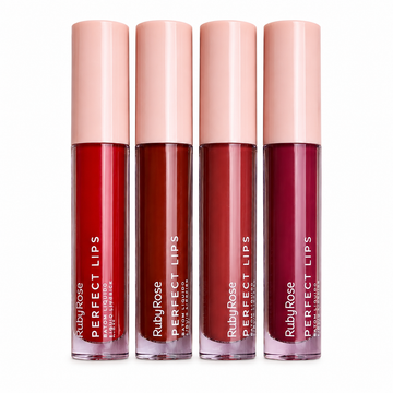 Kit c/ 4 Unidades - Batom Líquido Perfect Lips Liquid Lipstick | Ruby Rose (R$ 9,39)