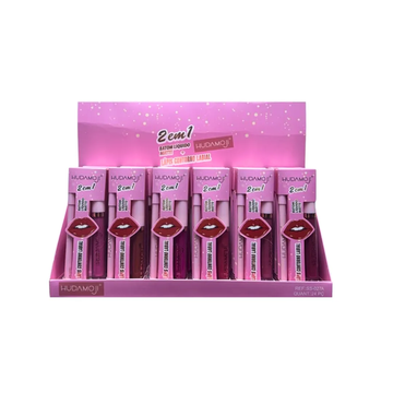 Box Batom Líquido Matter + Lápis Labial Hudamoji - 24 Unidades