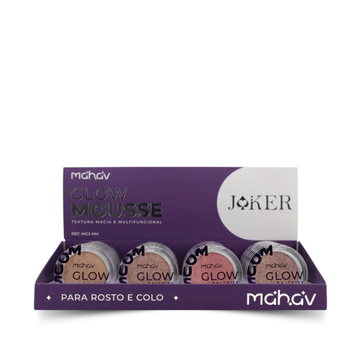 Iluminador Glow Mousse Joker Mahav – Box com 24 Unidades