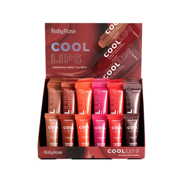 Box Hidratante Lábial Cool Lips Ruby Rose - 36 Unidades