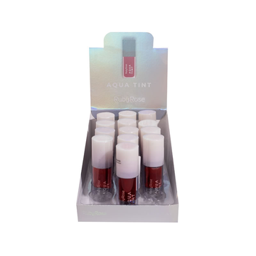 Lip Tint Ruby Rose Aqua Tint – Box com 12 Unidades (Cor 02)