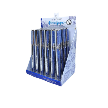 Box C/ 24 Unidades Caneta Delineadora Glitter Perola Negra Mia Make R$: 6,40
