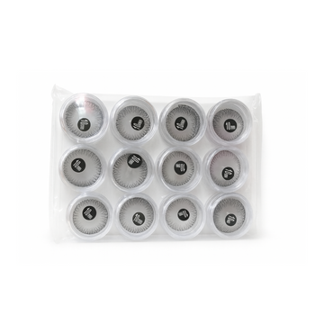 Cílios Fio a Fio com Nó 10mm – Box com 12 Unidades