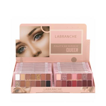 Paleta de Sombras Queen Labranche – Box com 24 Unidades