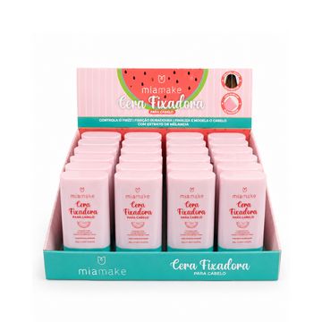 Box Cera Fixadora para Cabelo Mia Make - 24 Unidades