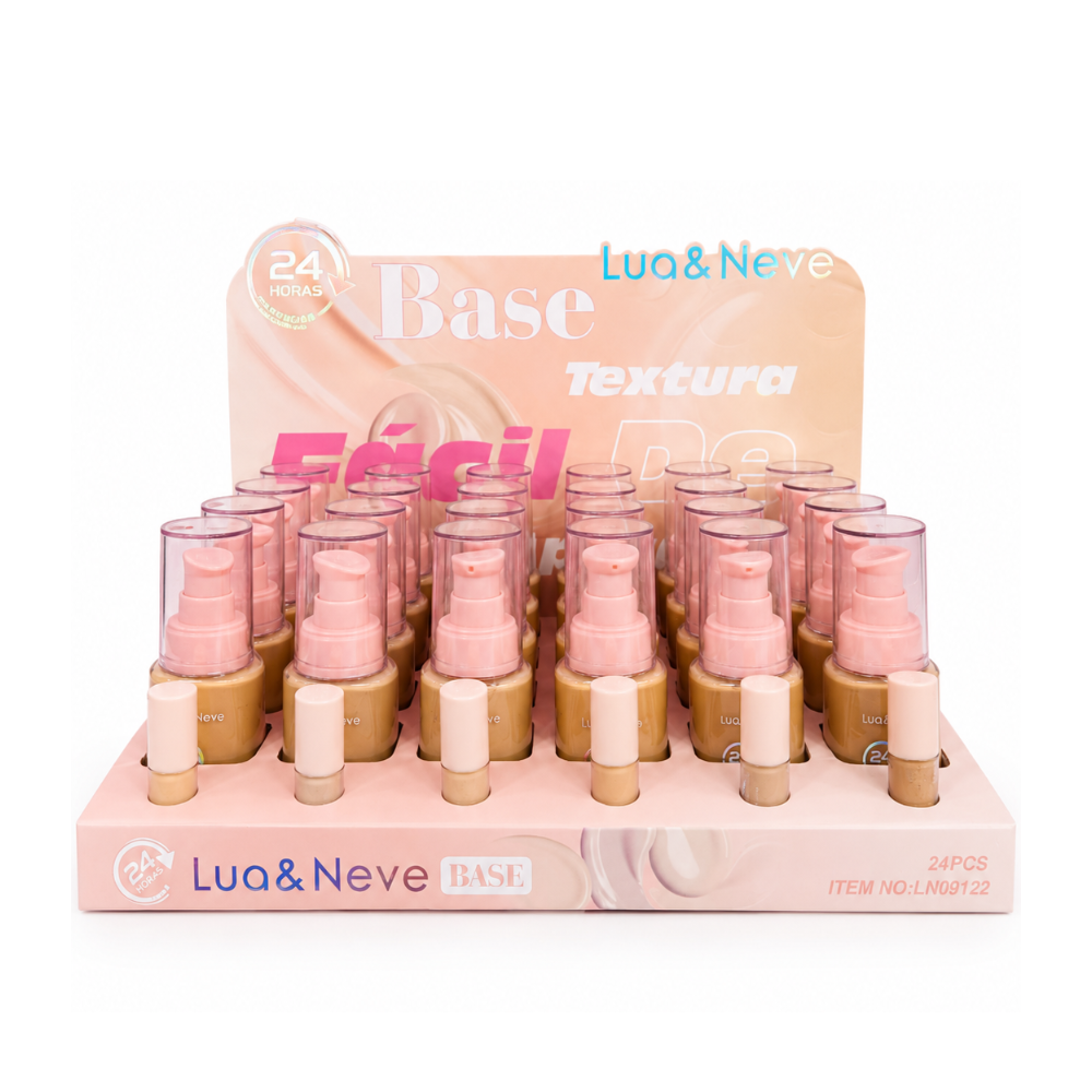 Box Base Textura Cremosa 24 Horas Lua & Neve - 24 Unidades