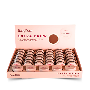 Box C/ 36 Unidades Pomada De Sobrancelha Eyebrow Pomade Ruby Rose R$ 9,58