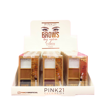 Box Sombra para Sobrancelha Brows By You Pink21 Cosmeticos - 24 Unidades