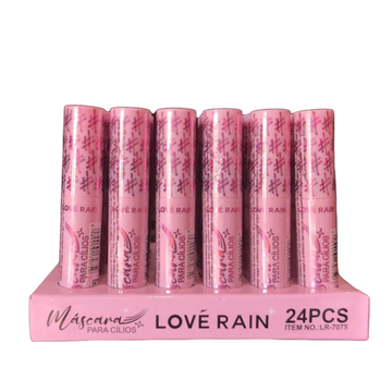 Box C/ 24 Unidades Máscara para Cílios Love Rain R$: 7,90