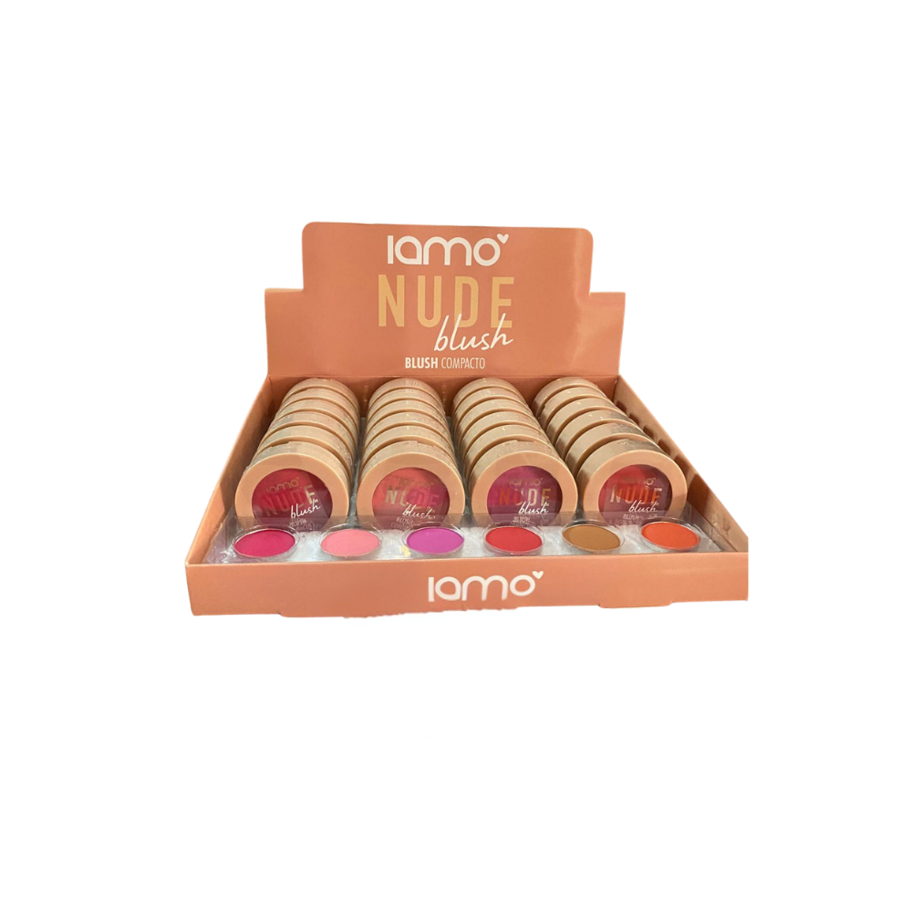 Blush Compacto Nude Iamo – Box com 24 Unidades