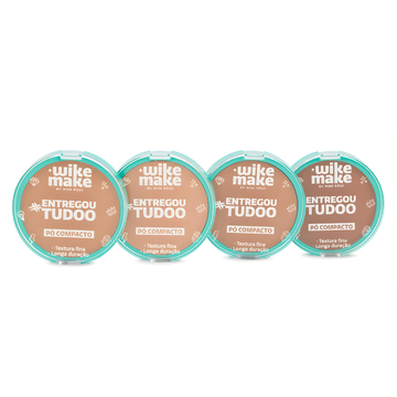 Kit com 4 Unidades – Pó Compacto #EntregouTudo Wike Make by Miss Rôse (Box B)