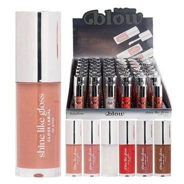 Unidades Gloss Labial Shine Like Blow Ruby Rose - Box com 36 Unidades