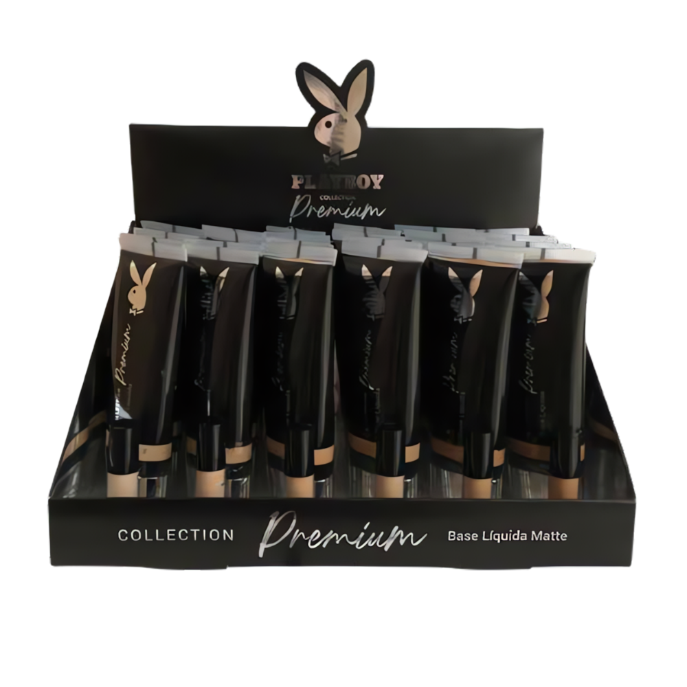 Base Líquida Premium Playboy – Box com 24 Unidades