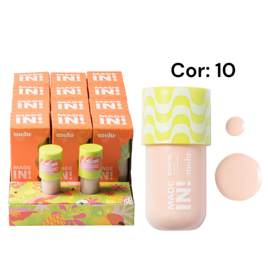 Base Tint Bonita Made In Ruby Rose – Box com 12 Unidades (Cor 10)
