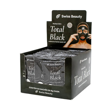 Máscara Facial Perfect Skin Total Black Swiss Beauty – Box com 60 Unidades