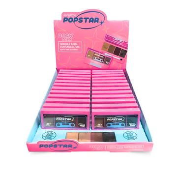 Sombra Para Sobrancelha Eyebrow Shadow Popstar Ruby Rose - Box com 24 Unidades