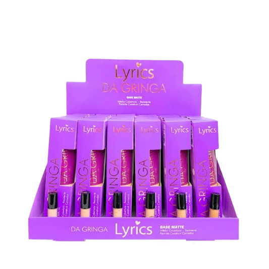 Base Matte Média Cobertura Make Up Lyrics – Box com 24 Unidades
