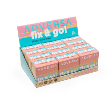 Pó Facial Fixador Adversa Fix&Go! Vegano – Box com 12 Unidades