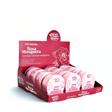 Pó Facial Finalizador Rosa Mosqueta Bella Makeup – Box com 12 Unidades