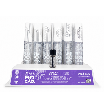 Gloss Labial Efeito Plumper Mahav - Box com 36 Unidades
