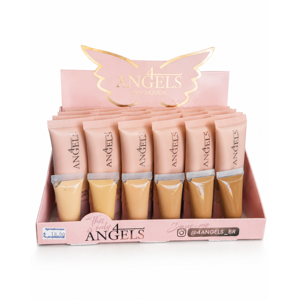Box Base Líquida Cover Like Angels 4 Angels - 24 Unidades