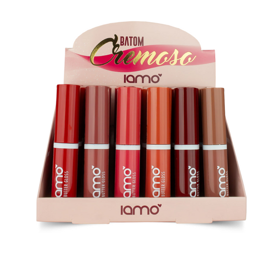 Batom Cremoso Butter Gloss Iamo – Box com 24 Unidades