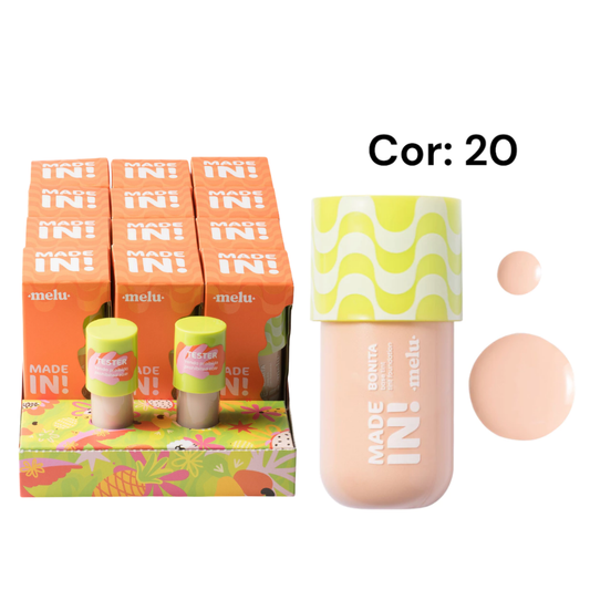 Base Tint Bonita Made In Ruby Rose – Box com 12 Unidades (Cor 20)