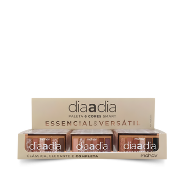 Paleta de Sombras com 06 Cores Mahav – Box com 24 Unidades