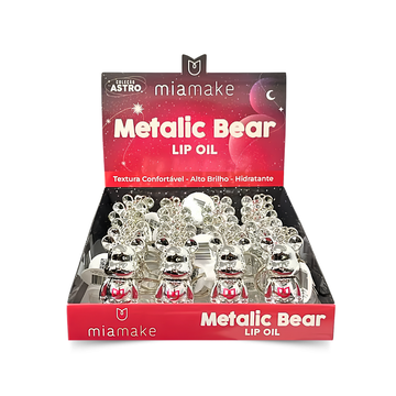 Lip Oil Metallic Bear Coleção Astro Mia Make – Box com 24 Unidades