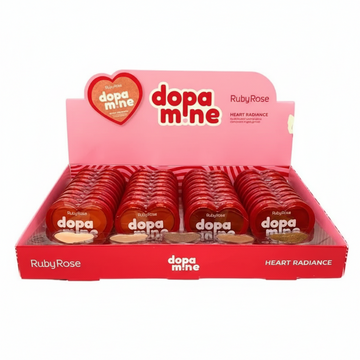 Iluminador Compacto Heart Radiance Dopamine Ruby Rose – Box com 36 Unidades