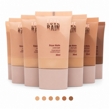 Kit C/ 06 Unidades Base Matte Cobre Tudo Love Rain