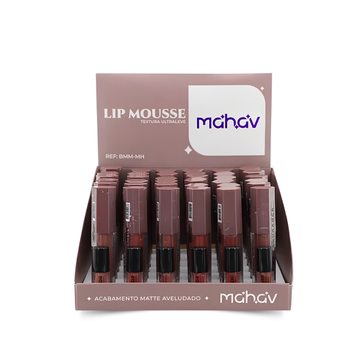Box c/ 36 Unidades - Batom Líquido Lip Mousse | Mahav (R$ 8,82)