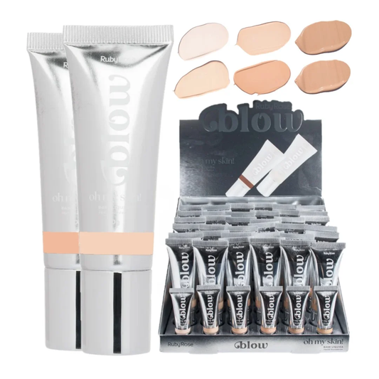 Base Líquida Oh My Skin! Blow Ruby Rose – Box com 36 Unidades (G1)