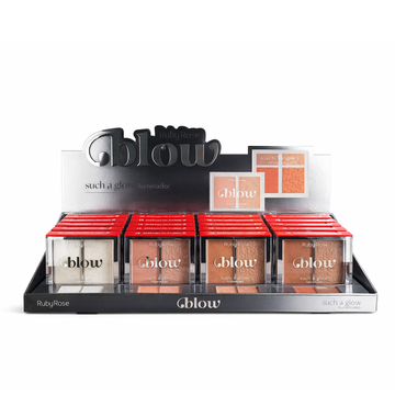 Iluminador Duo Such A Glimmer! Blow Ruby Rose - Box com 24 Unidades