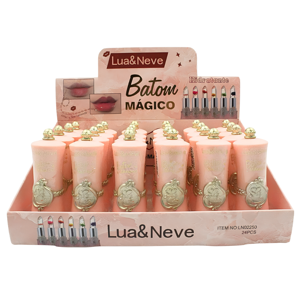 Batom Mágico Hidratante Lua & Neve – Box com 24 Unidades