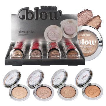 Iluminador Baked Glowing Rules Blow Ruby Rose – Box com 36 Unidades