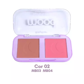 Duo de Blush Ruby Rose Mood – Box com 12 Unidades (Cores 03 e 04)