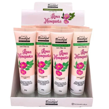 Hidratante Facial com Óleo de Rosa Mosqueta Face Beautiful – Box com 12 Unidades