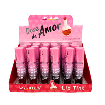 Box C/ 24 Unidades Lip Tint Dose Do Amor SP Colors R$: 6,30