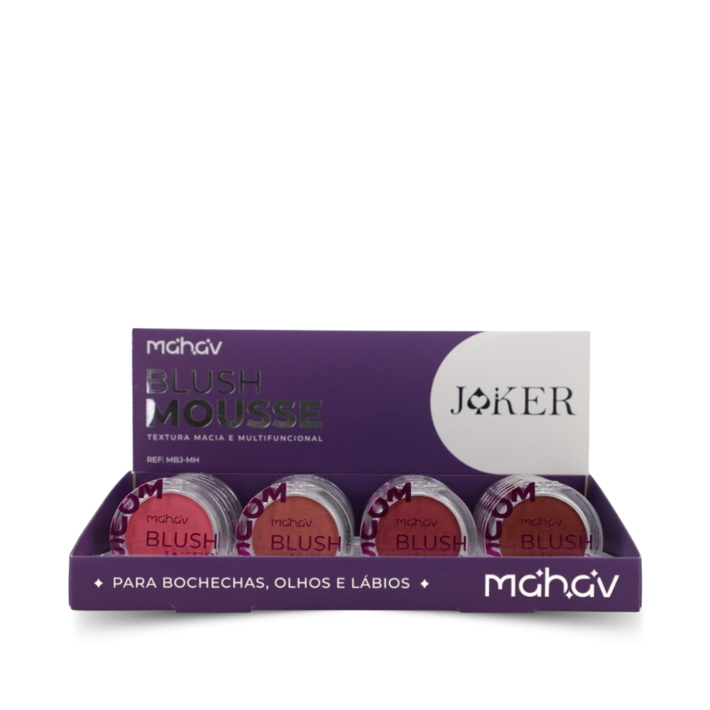 Blush Mousse Joker Mahav – Box com 24 Unidades